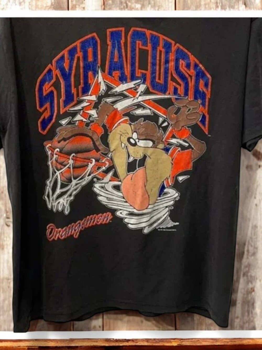 Vintage Style NCAA Syracuse Looney Tunes T Shirt,University Syracuse Shirt